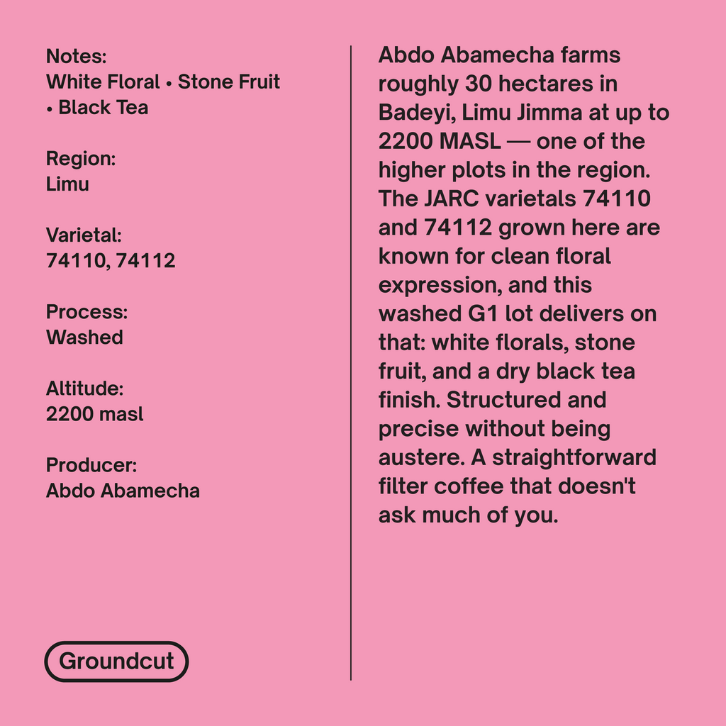 Ethiopia Abdo Abamecha G1 Badeyi Lot 11
