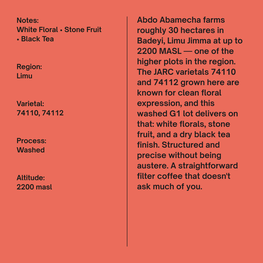 Ethiopia Abdo Abamecha G1 Badeyi Lot 11