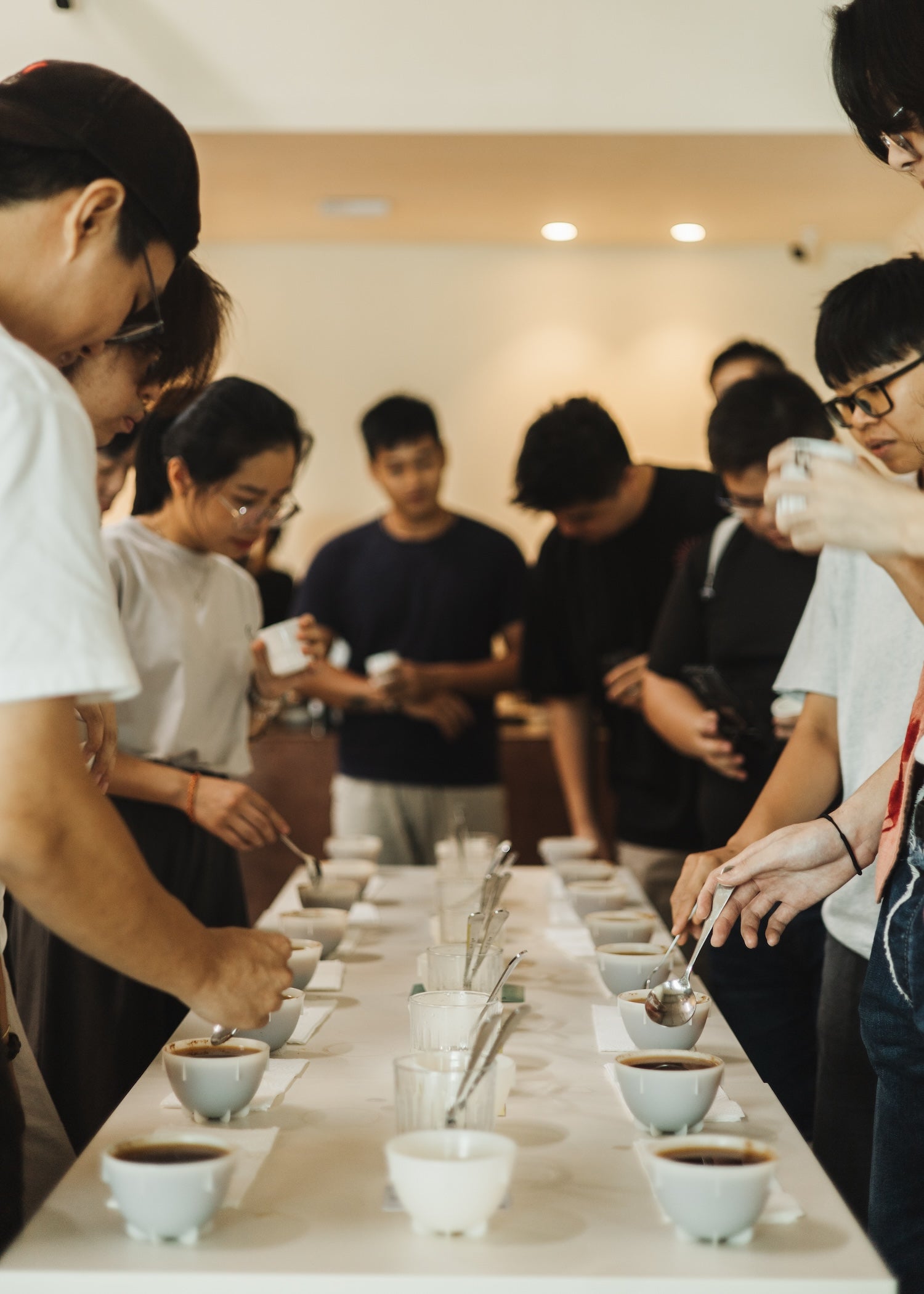 Nine Lives Coffee Roasters cupping specialty coffee at Koyo Kohi in Bayan Lepas Penang