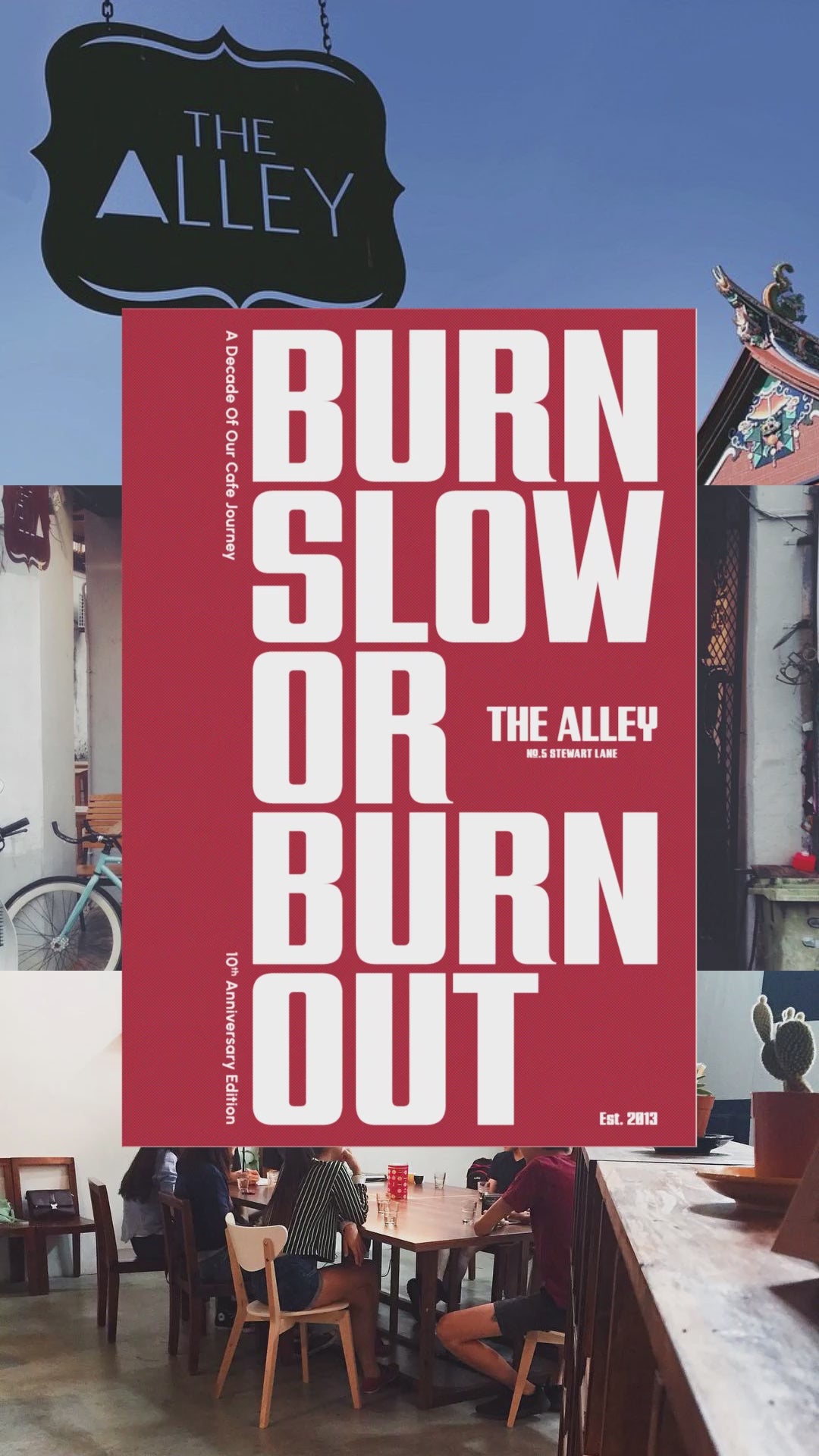 Animation of The Alley Penang Burn Slow or Burn Out coffee book